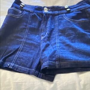 Women's Blue Athletic Shorts